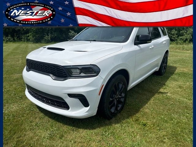 2021 Dodge Durango GT in White Knuckle — front three-quarter view
