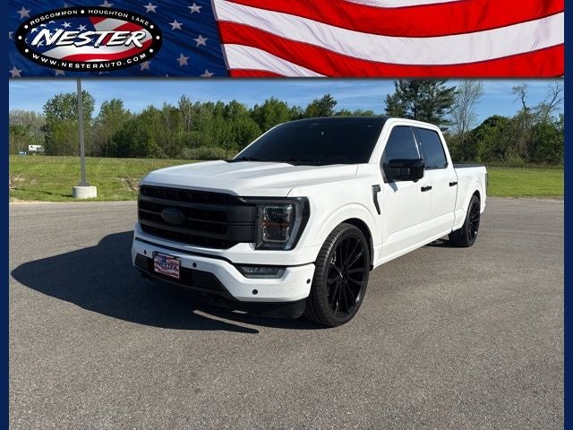 2021 Ford F-150 XL in Agate Black Metallic — front three-quarter view
