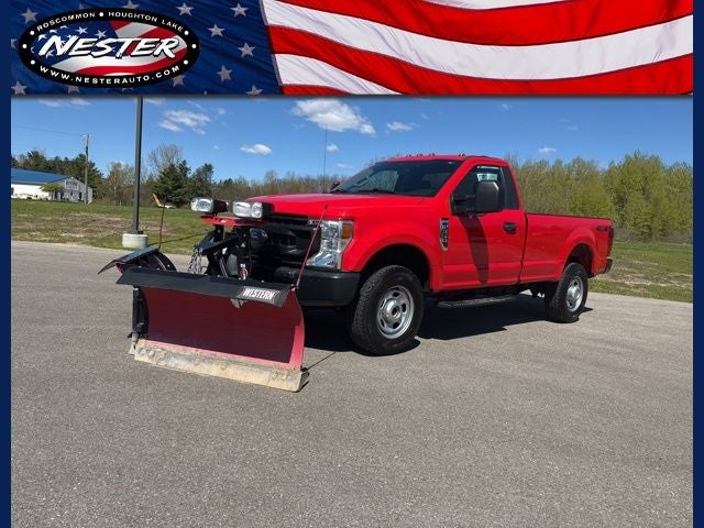 2021 Ford F-350 XL in Race Red — front three-quarter view
