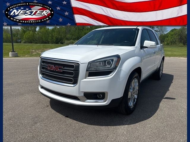 2017 GMC Acadia Limited Limited in Summit White — front three-quarter view