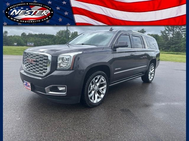2018 GMC Yukon XL Denali in Iridium Metallic — front three-quarter view