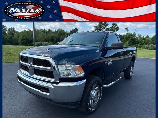 2018 RAM 2500 Tradesman Regular Cab 4x4 8' Box in True Blue Pearlcoat — front three-quarter view